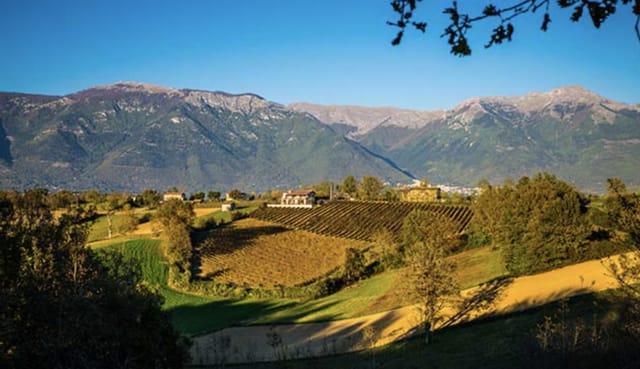 Paesaggio della Ciociaria, terra dell'Atina DOC