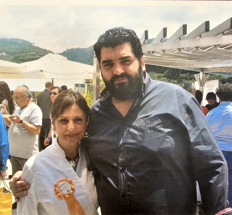 Tiziana con lo chef Antonino Cannavacciuolo